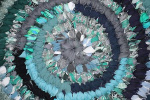 Rag Rug Close Up Texture Teal - Free High Resolution Photo