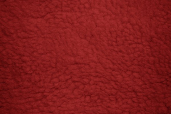 Red Fleece Faux Sherpa Wool Fabric Texture - Free High Resolution Photo