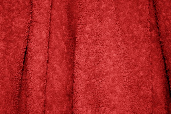 Red Terry Cloth Bath Towel Texture - Free High Resolution Photo