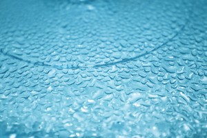 Water Droplets on Blue Glass Surface - Free High Resolution Photo