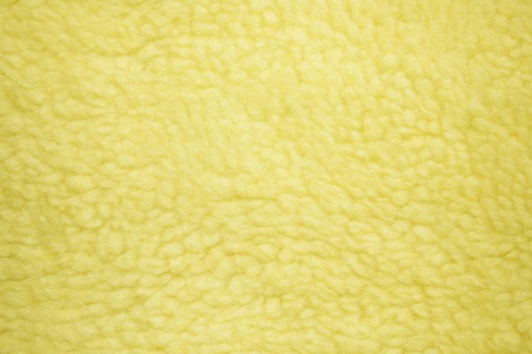 Yellow Fleece Faux Sherpa Wool Fabric Texture - Free High Resolution Photo