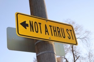 Not a Thru Street Sign - Free High Resolution Photo
