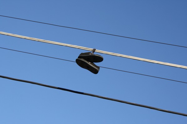 Shoes Hanging from Power Lines - Free High Resolution Photo