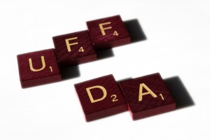 Uff Da - Free high resolution photo of scrabble letter tiles spelling the words Uff Da