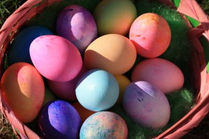 Basket Full of Easter Eggs - Free High Resolution Photo