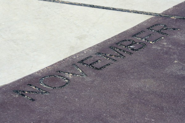 November - Free high resolution photo of the word November - part of a sidewalk solar calendar