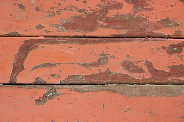 Peeling Red Paint on Old Wood Boards Texture - Free High Resolution Photo