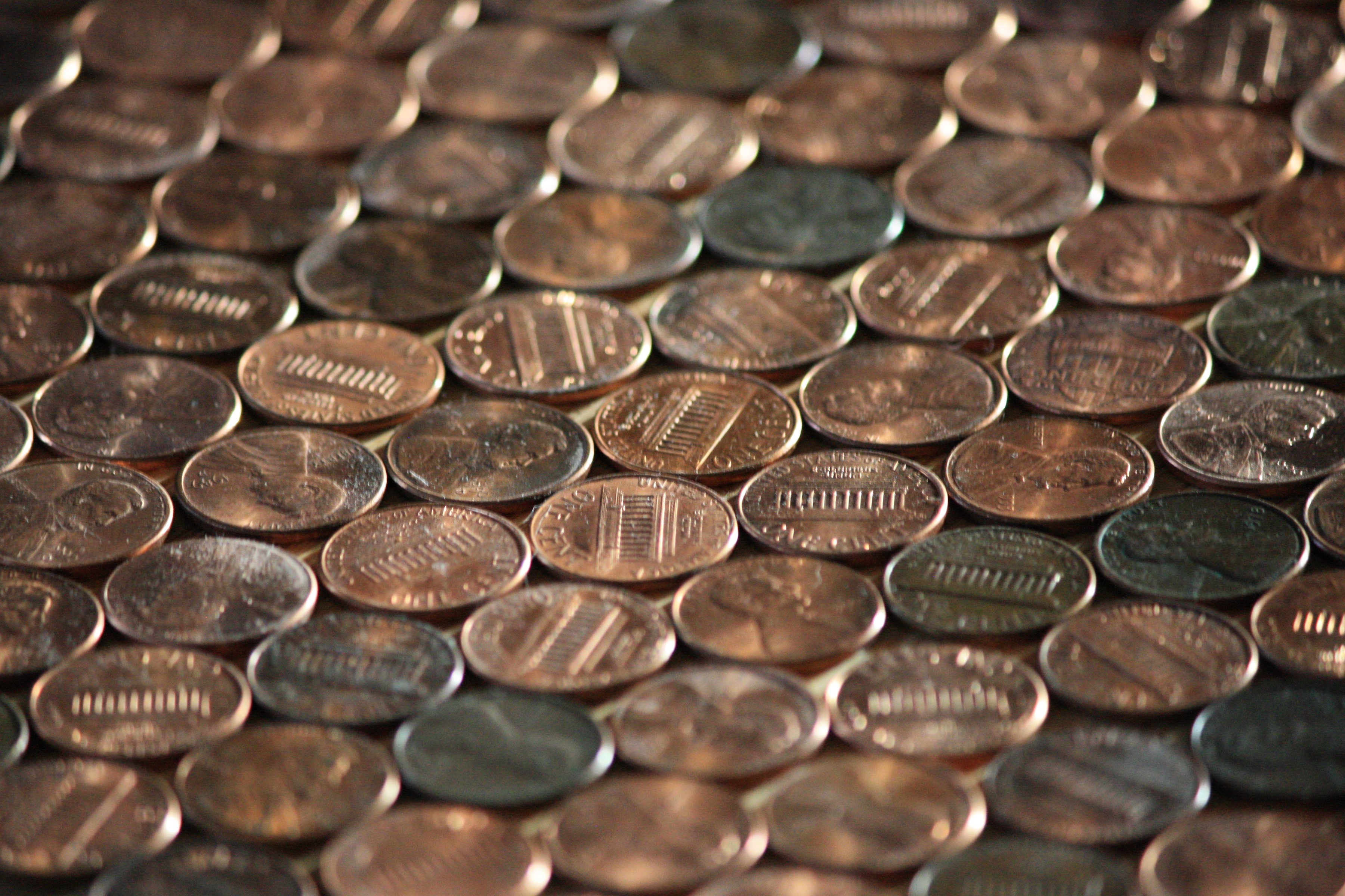 Pennies - Free high resolution photo of US Copper pennies