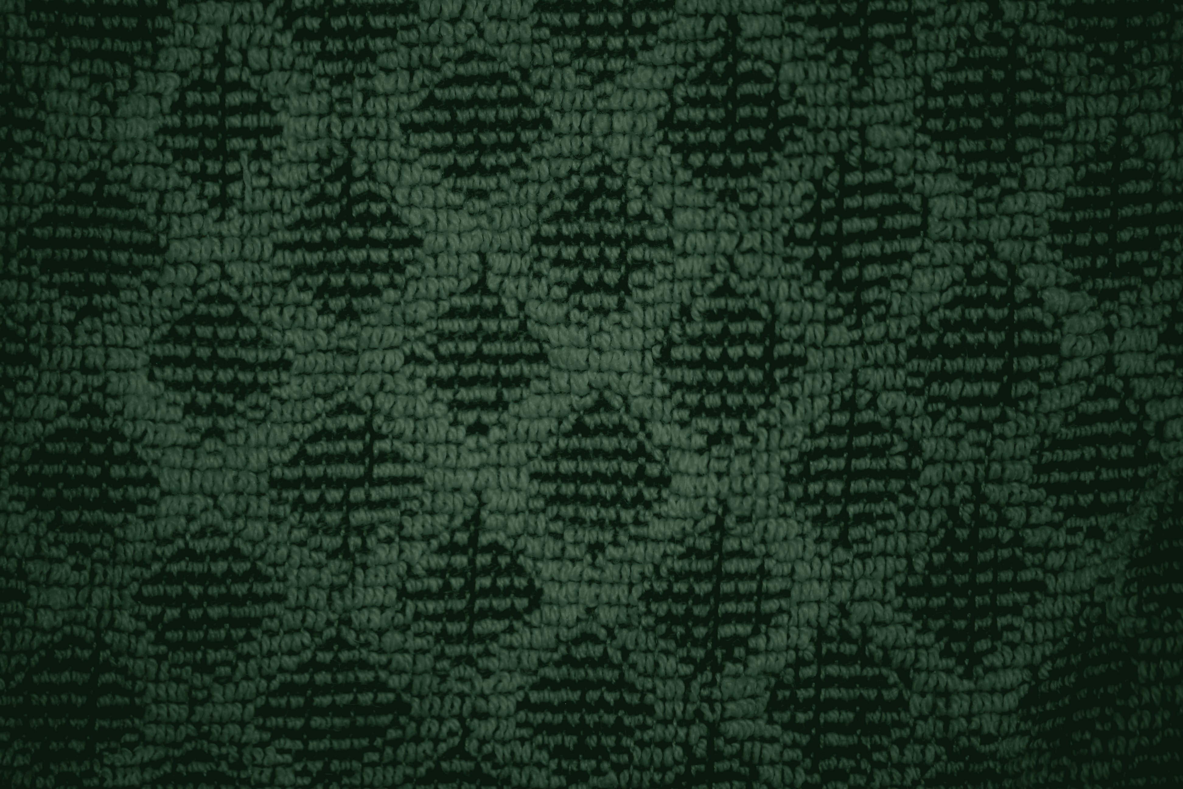Forest Green Dish Towel with Diamond Pattern Close Up Texture - Free High Resolution Photo