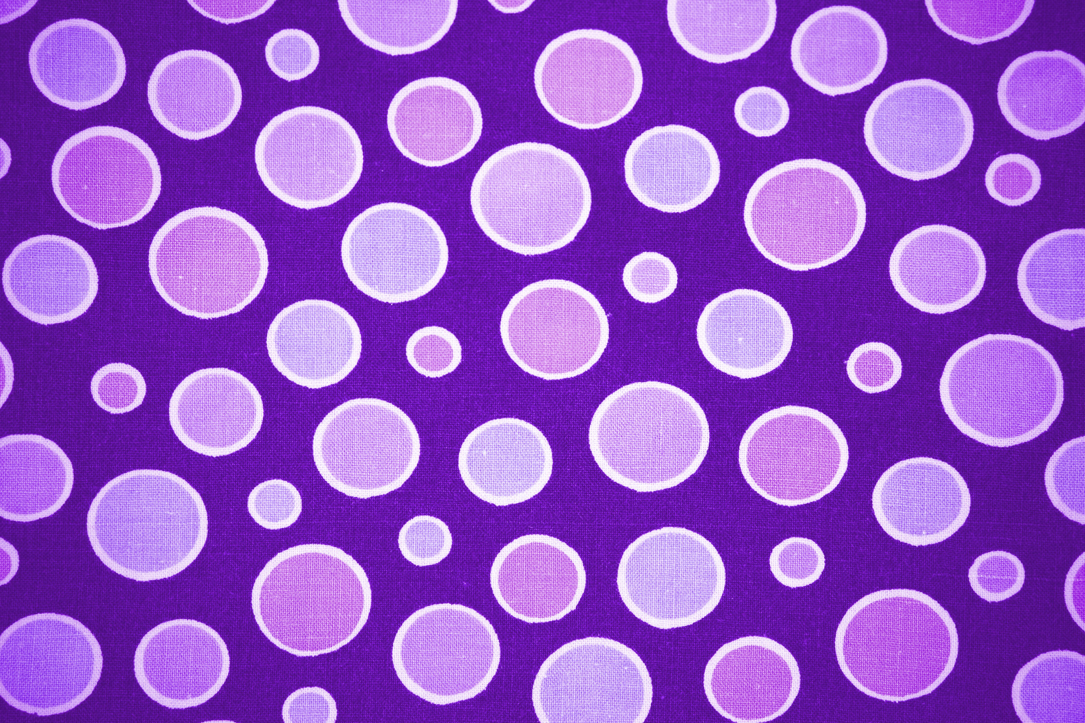 Purple Circles Fabric