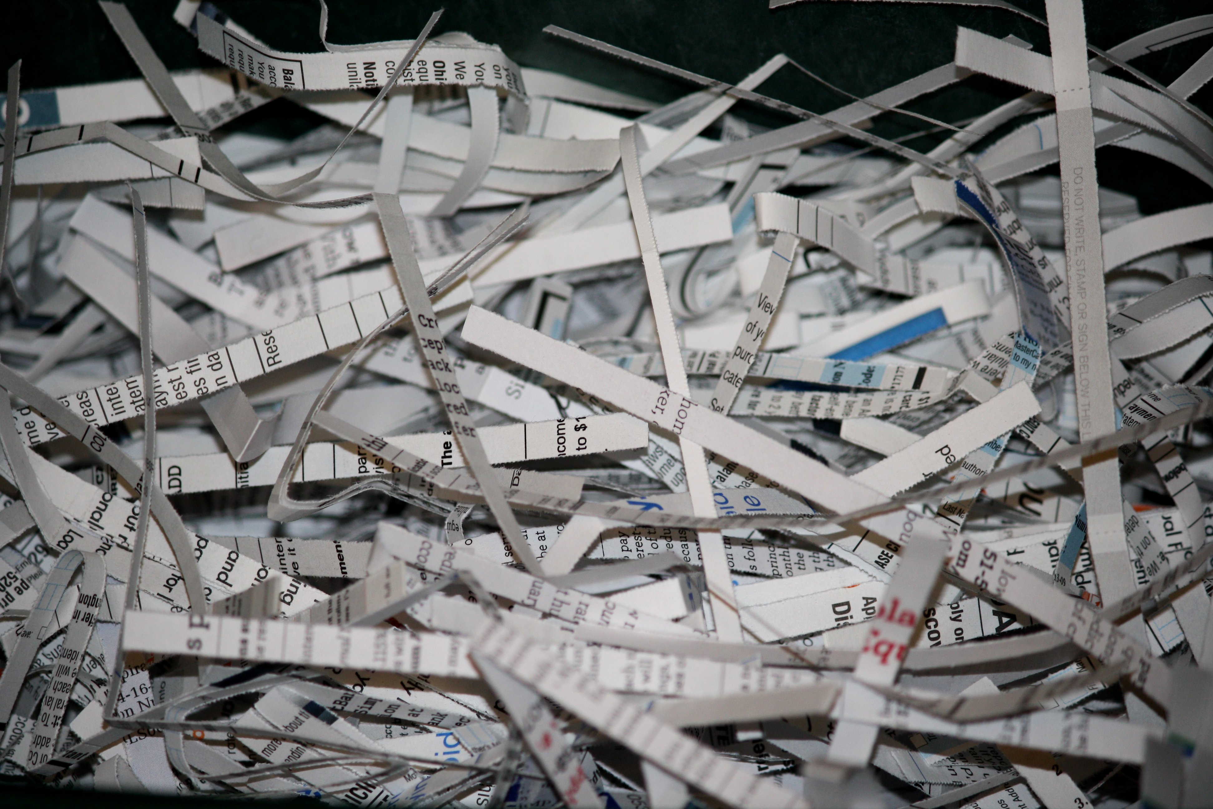 Shredded Paper Documents Picture, Free Photograph
