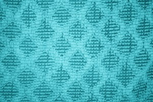 Teal Dish Towel with Diamond Pattern Close Up Texture - Free High Resolution Photo