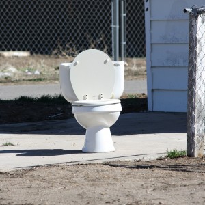 Toilet in Driveway - Free High Resolution Photo