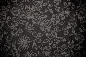 Black Fabric with Floral Pattern Texture - Free High Resolution Photo
