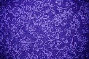 Blue Fabric with Floral Pattern Texture - Free High Resolution Photo