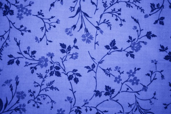 Blue Floral Print Fabric Texture - Free High Resolution Photo