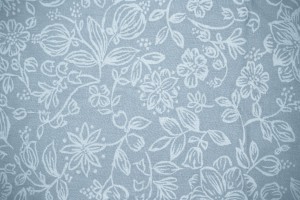 Blue Gray Fabric with Floral Pattern Texture - Free High Resolution Photo
