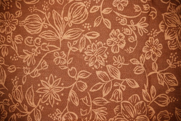 Brown Fabric with Floral Pattern Texture - Free High Resolution Photo