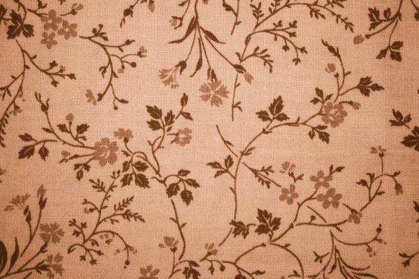 Brown Floral Print Fabric Texture - Free High Resolution Photo
