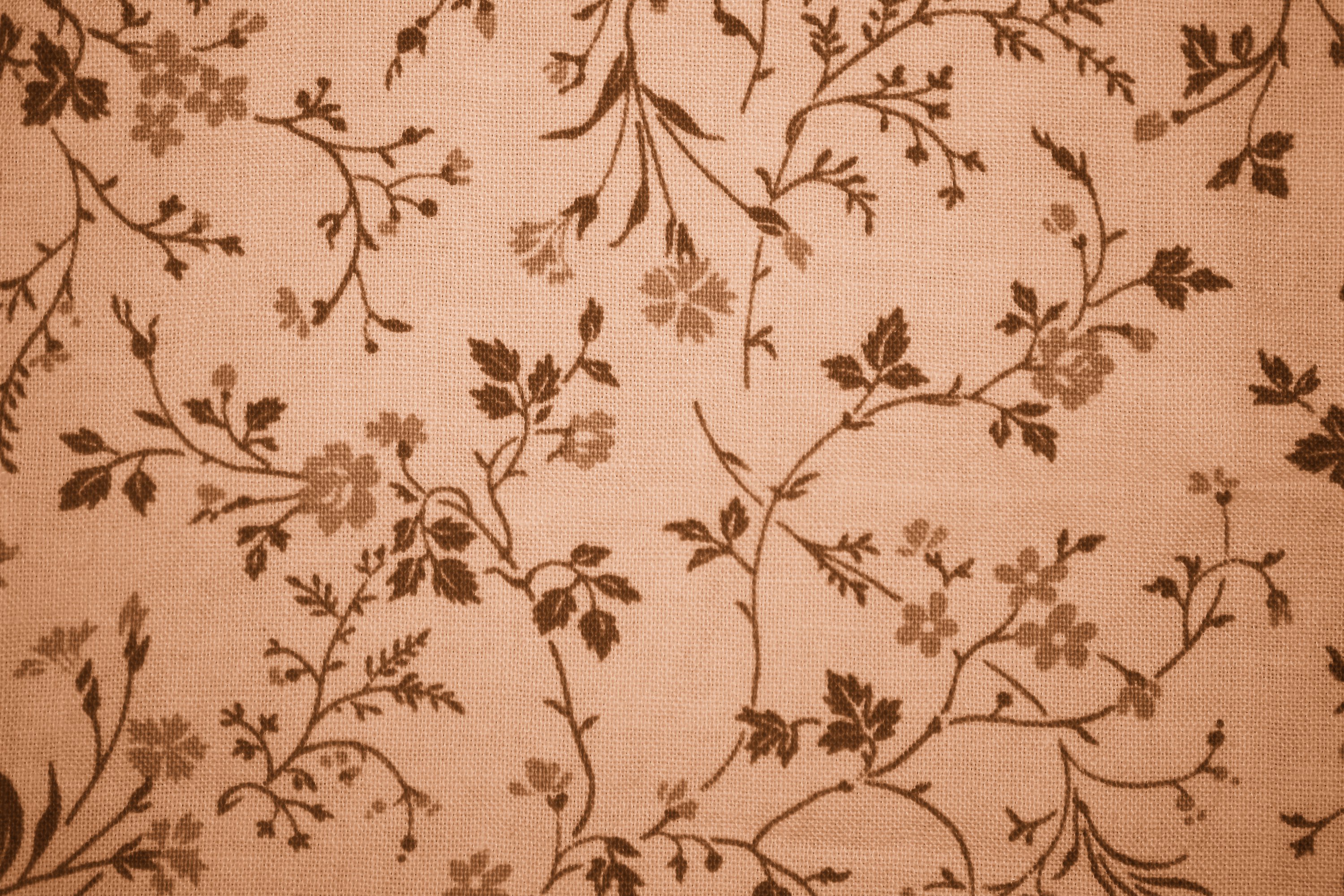 Brown Floral Print Fabric Texture Picture | Free Photograph | Photos Public  Domain