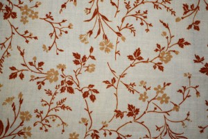 Brown on White Floral Print Fabric Texture - Free High Resolution Photo