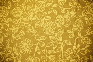 Gold Fabric with Floral Pattern Texture - Free High Resolution Photo