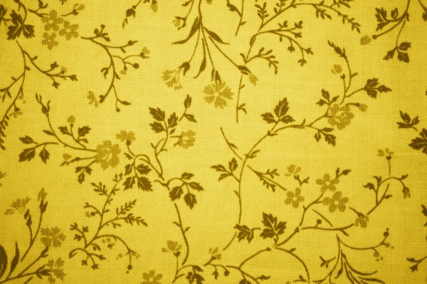 Gold Floral Print Fabric Texture - Free High Resolution Photo