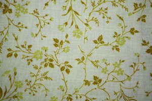 Gold on White Floral Print Fabric Texture - Free High Resolution Photo