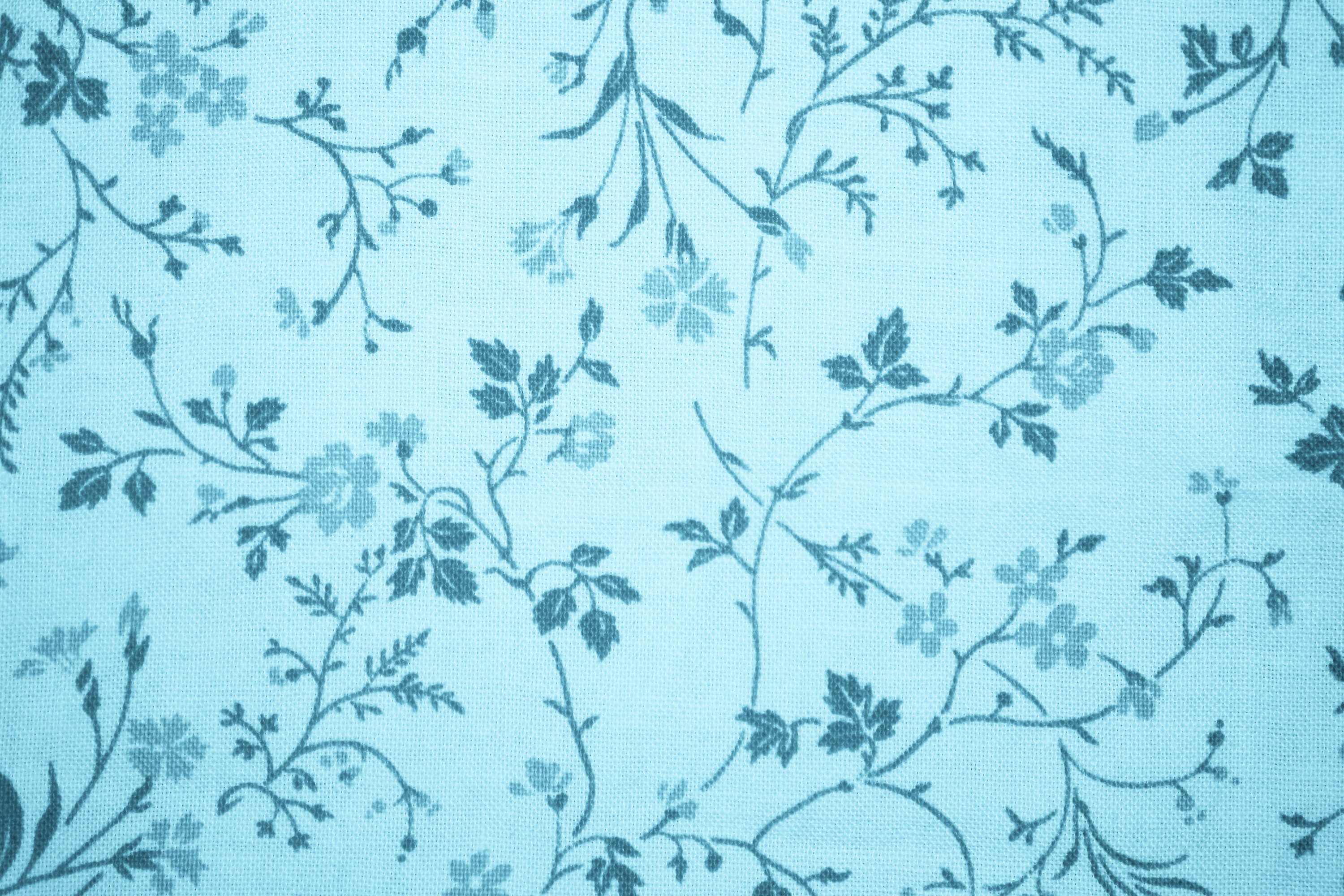 Light Blue Floral Print Fabric Texture Picture | Free Photograph | Photos  Public Domain