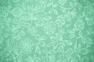 Mint Green Fabric with Floral Pattern Texture - Free High Resolution Photo