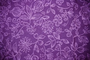 Purple Fabric with Floral Pattern Texture - Free High Resolution Photo