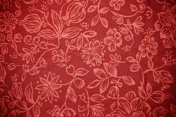 Red Fabric with Floral Pattern Texture - Free High Resolution Photo