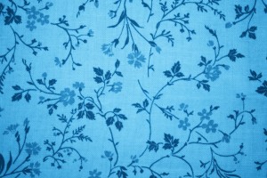 Sky Blue Floral Print Fabric Texture - Free High Resolution Photo
