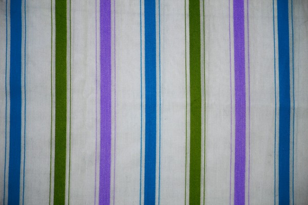 Striped Fabric Texture Green, Blue and Purple on White - Free High Resolution Photo