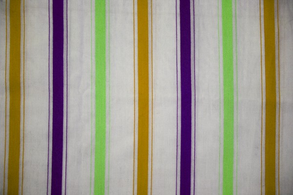 Striped Fabric Texture Green, Gold and Purple on White - Free High Resolution Photo