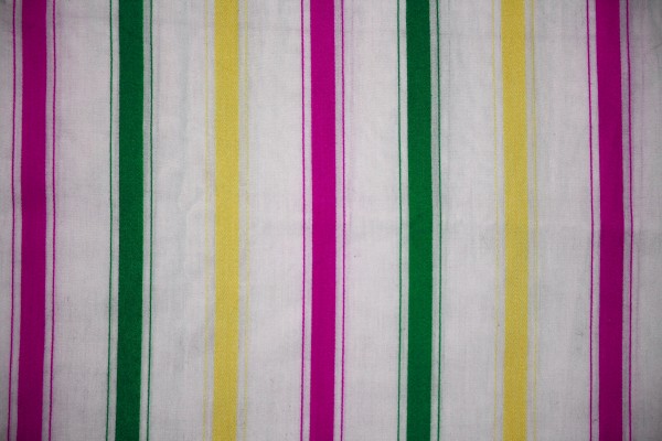 Striped Fabric Texture Pink, Green and Yellow on White - Free High Resolution Photo