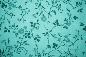 Teal Floral Print Fabric Texture - Free High Resolution Photo