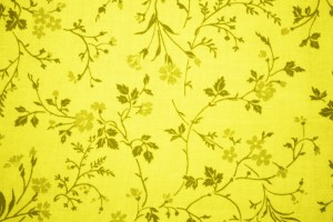Yellow Floral Print Fabric Texture - Free High Resolution Photo