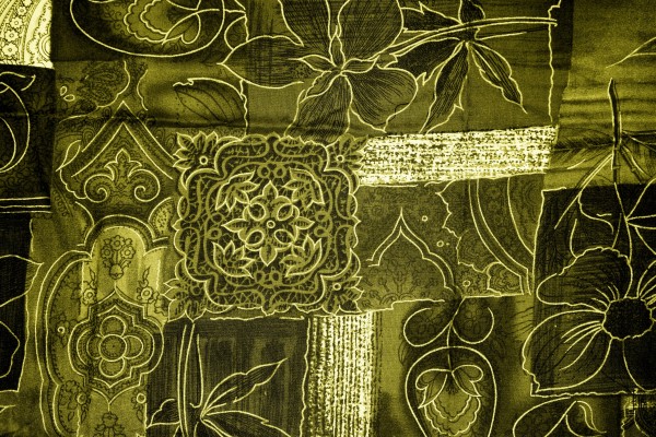 Gold Patchwork Fabric Texture - Free High Resolution Photo