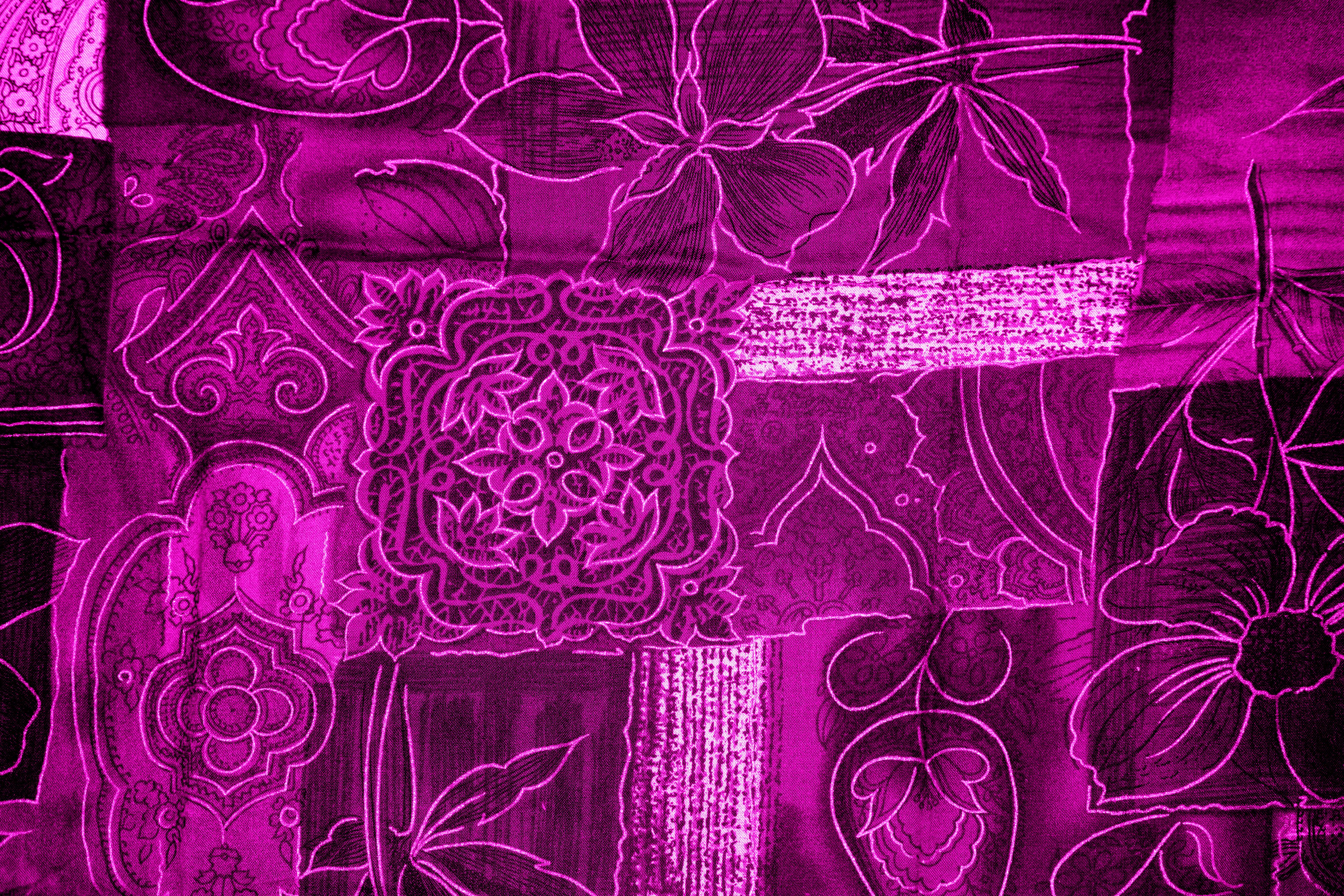 Hot Pink Patchwork Fabric Texture Picture | Free Photograph | Photos Public  Domain