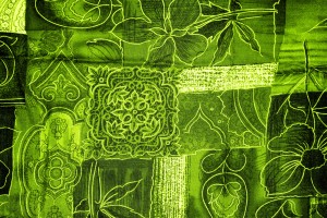 Lime Green Patchwork Fabric Texture - Free High Resolution Photo