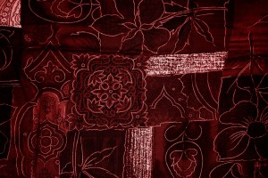 Maroon Patchwork Fabric Texture - Free High Resolution Photo