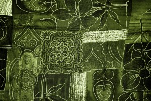 Olive Green Patchwork Fabric Texture - Free High Resolution Photo