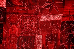 Red Patchwork Fabric Texture - Free High Resolution Photo