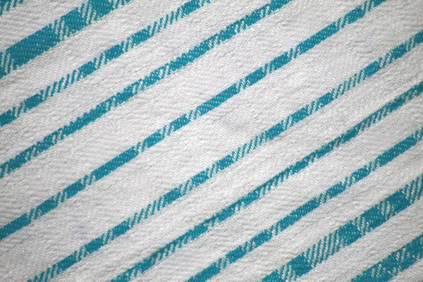 Teal on White Diagonal Stripes Fabric Texture - Free High Resolution Photo