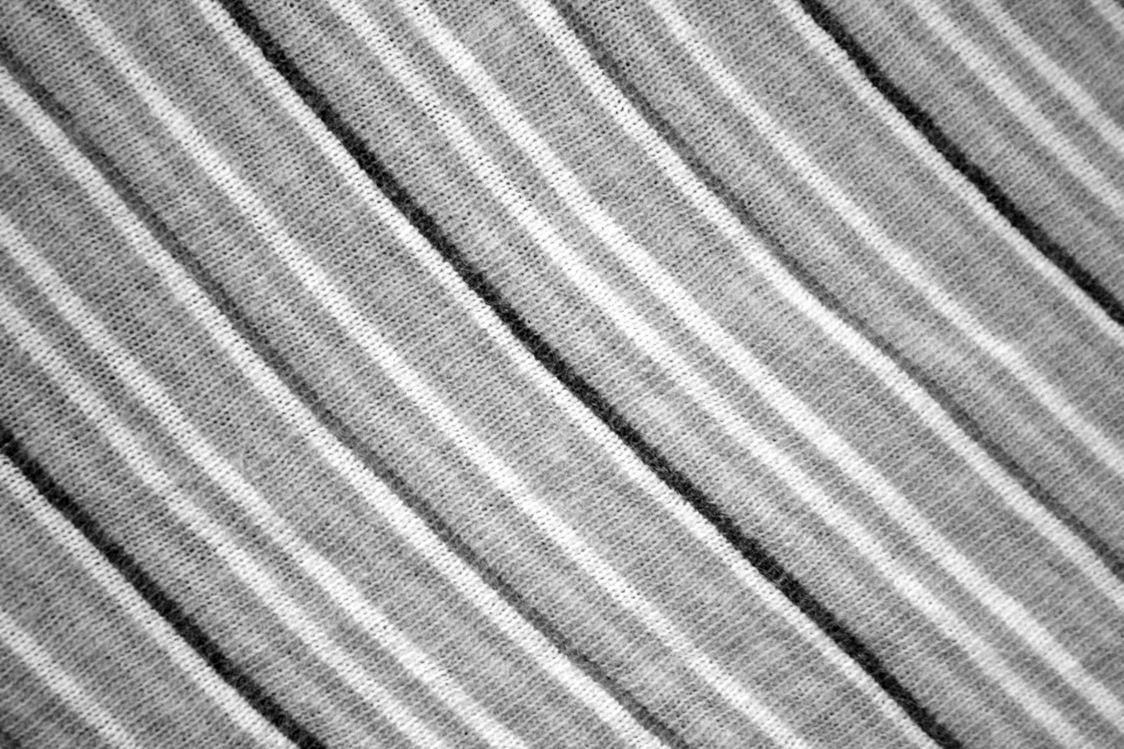Black And White Striped Knit Fabric