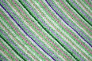 Diagonally Striped Knit Fabric Texture - Green, Pink and Purple - Free High Resolution Photo