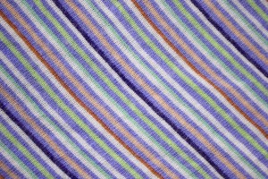 Diagonally Striped Knit Fabric Texture - Indigo, Green and Peach - Free High Resolution Photo