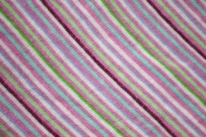 Diagonally Striped Knit Fabric Texture - Pinks and Greens - Free High Resolution Photo