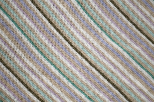 Diagonally Striped Knit Fabric Texture - Tan, Green and Blue - Free High resolution photo